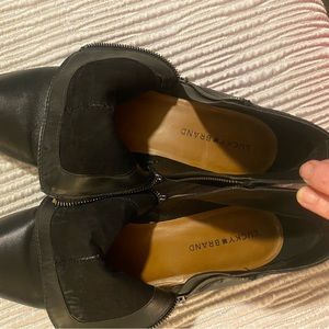 Size 13 black Lucky brand zippered booties